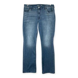 Old Navy Mid Rise Wow Boot Cut Jeans Women’s 16 Tall Dark Blue Denim